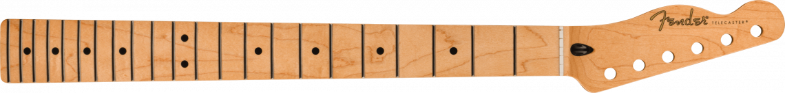 Hlavní obrázek Náhradní díly FENDER Player Series Telecaster Reverse Headstock Neck, 22 Medium Jumbo Frets, Maple, 9.5”, Modern ”C”