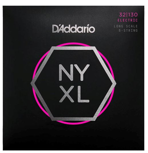 Levně D'Addario NYXL Regular Light 6-String 32-130 Long Scale