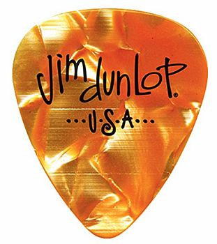 Levně Dunlop 483P08MD Genuine Celluloid Orange Pearloid Medium