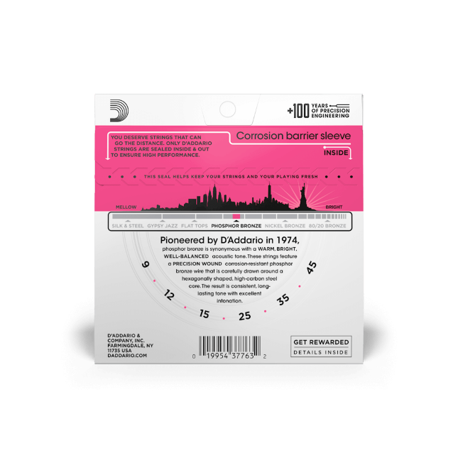 Hlavní obrázek Tvrdost .009 D'ADDARIO EJ23