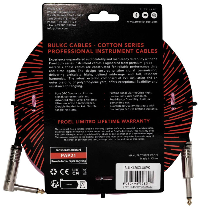Hlavní obrázek 5-8m PROEL BULK120CLU6PK