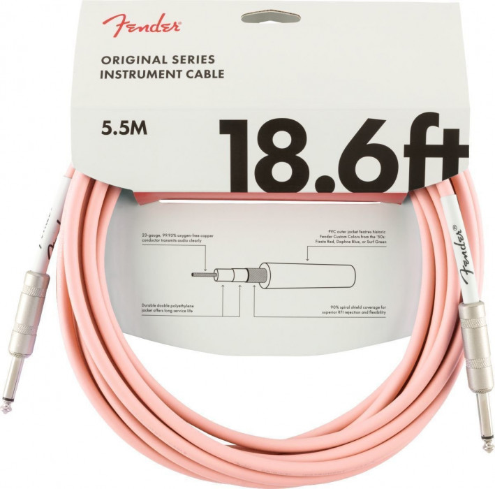 Hlavní obrázek 5-8m FENDER Original Series Instrument Cable 18,6 Shell Pink