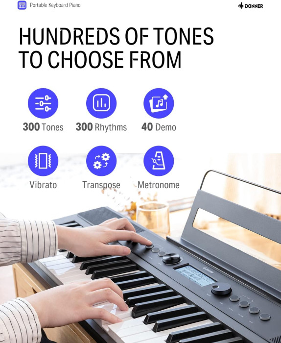 Hlavní obrázek Digitální piana DONNER SD-10 B-Stock