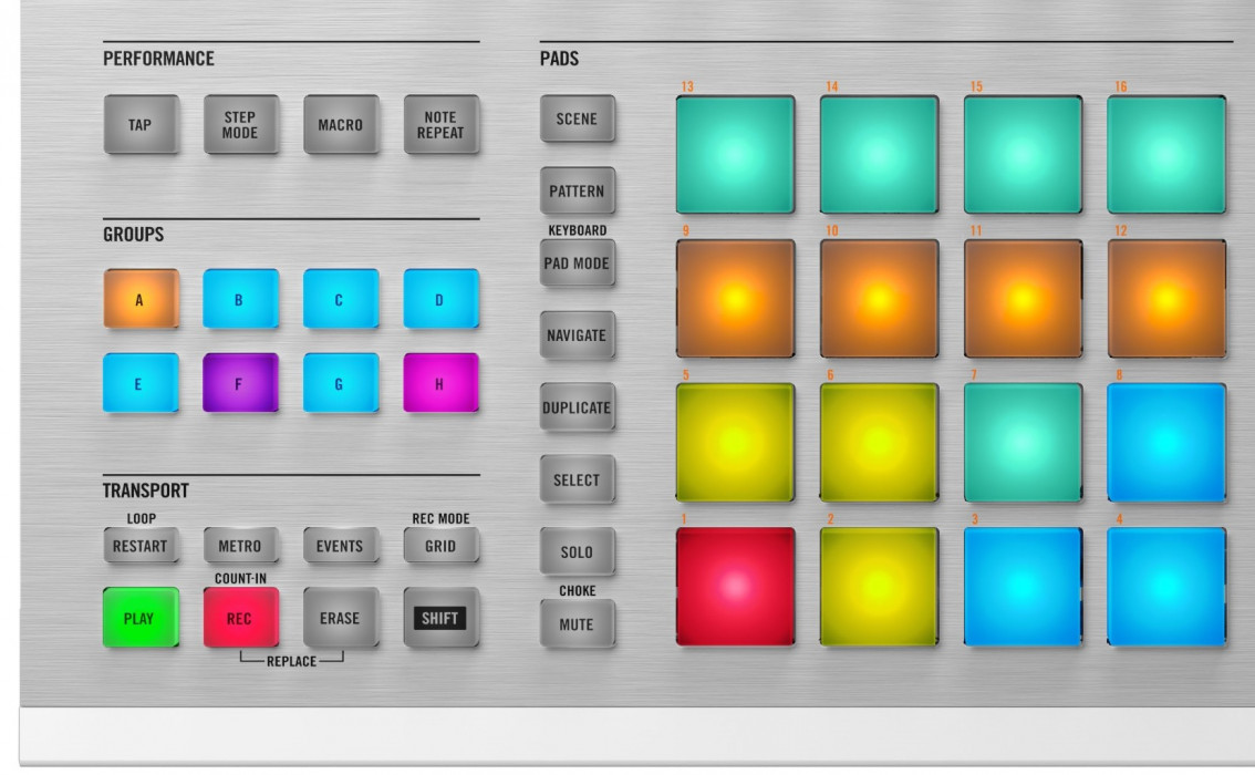 Hlavní obrázek Samplery, sekvencery, moduly NATIVE INSTRUMENTS Maschine Studio White