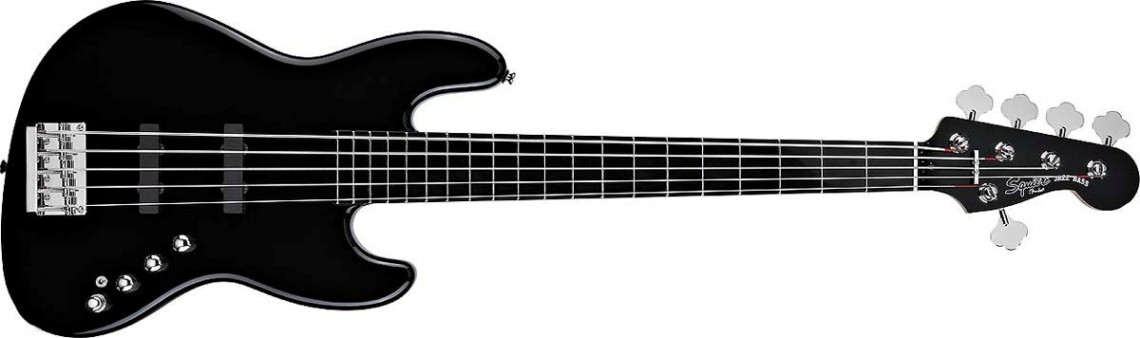Hlavní obrázek 5strunné FENDER SQUIER Deluxe Jazz Bass 5 Active, Ebonol Fingerboard - Black