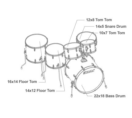 Hlavní obrázek Jiné konfigurace TAMA IP62H6W-CTW Imperialstar - Coffee Teak Wrap