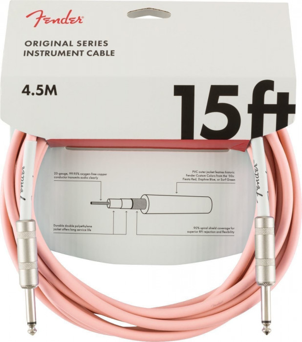 Hlavní obrázek 1-4m FENDER Original Series Instrument Cable 15 Shell Pink