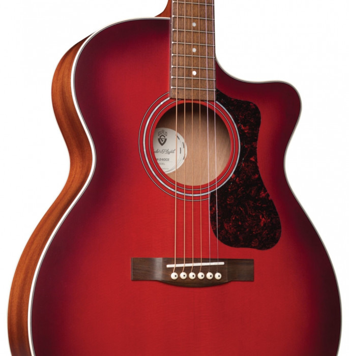 Hlavní obrázek Akustické kytary a ostatní GUILD OM-240CE - Oxblood Burst