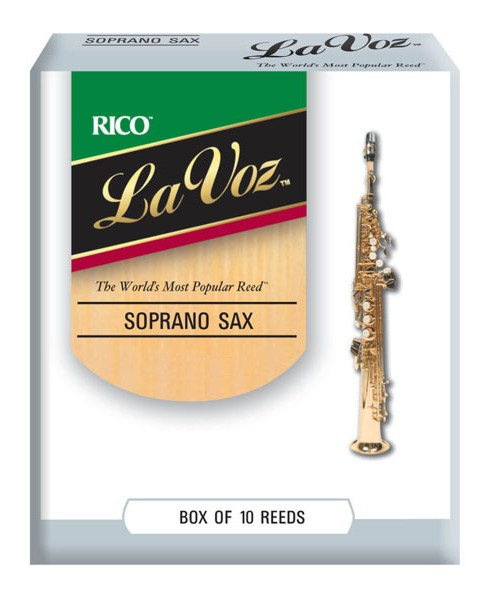 Rico RIC10MH La Voz - Soprano Saxophone Reeds Medium Hard - 10 Box