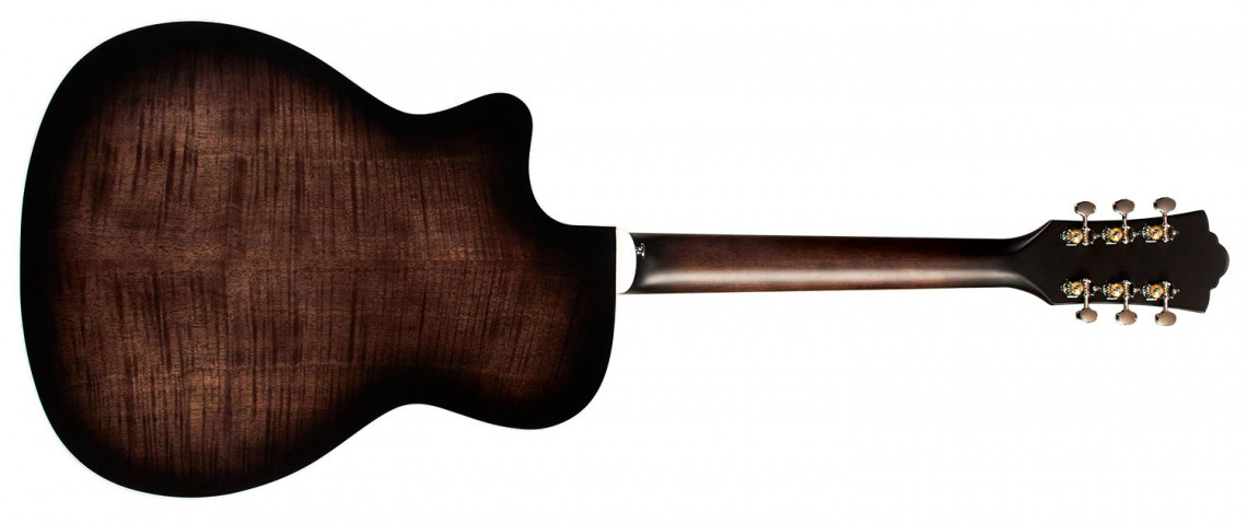 Hlavní obrázek Další tvary GUILD OM-260CE Deluxe Flamed Mahogany - Transparent Black Burst