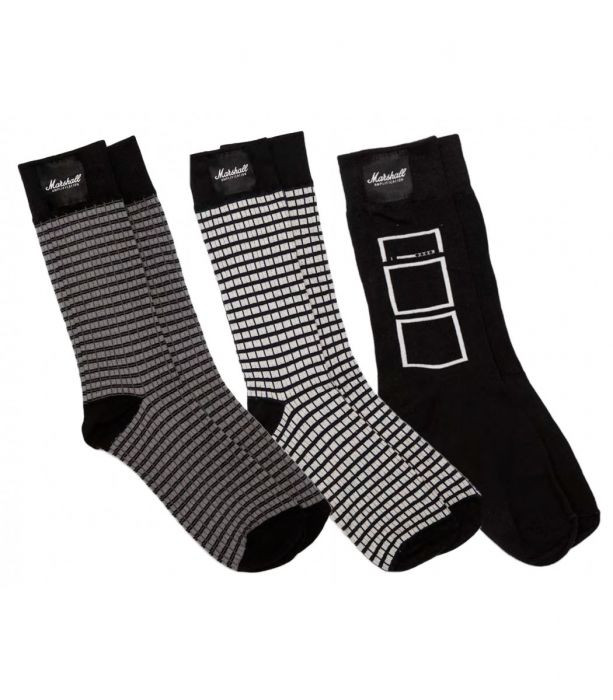 Levně Marshall ponožky 3 Pack Monochrome Socks 3-6