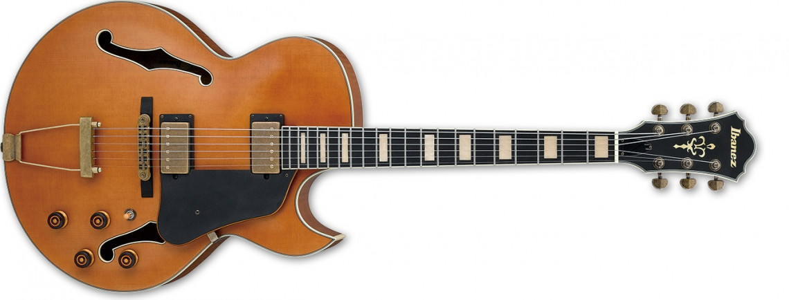 Hlavní obrázek Semiakustické a jazzové IBANEZ AKJV95 Dark Amber Low Gloss