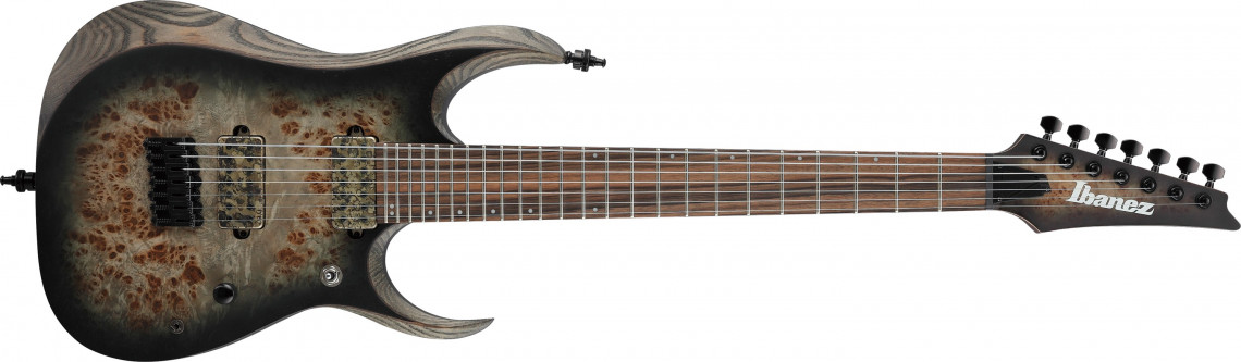 Hlavní obrázek 7strunné IBANEZ RGD71ALPA-CKF RGD Axion Label - Charcoal Burst Black Stained Flat