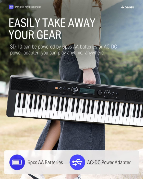 Hlavní obrázek Digitální piana DONNER SD-10 B-Stock