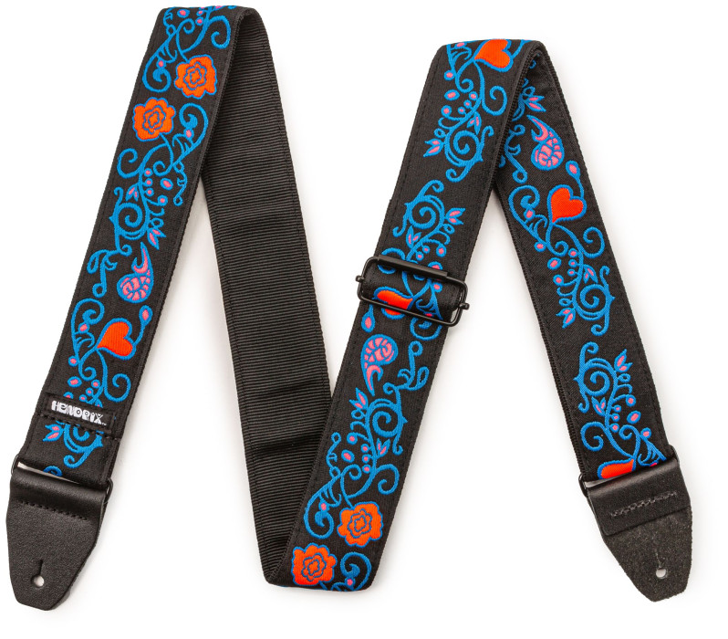 Hlavní obrázek Nylonové/textilní DUNLOP Jimi Hendrix Blacklight Monterey Blue Strap