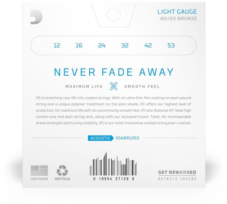 Hlavní obrázek Tvrdost .012 D'ADDARIO XSABR1253