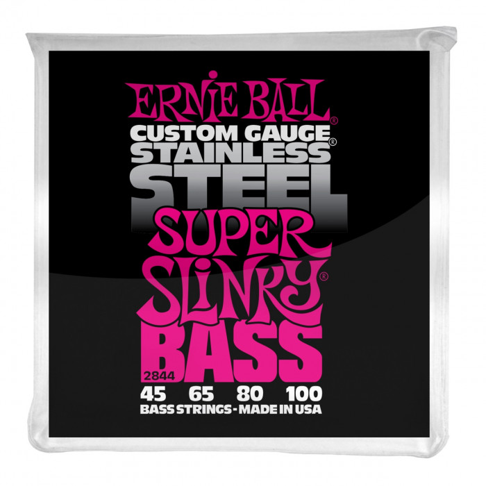 Levně Ernie Ball 2844 Stainless Steel Bass Super Slinky - .044 - .100