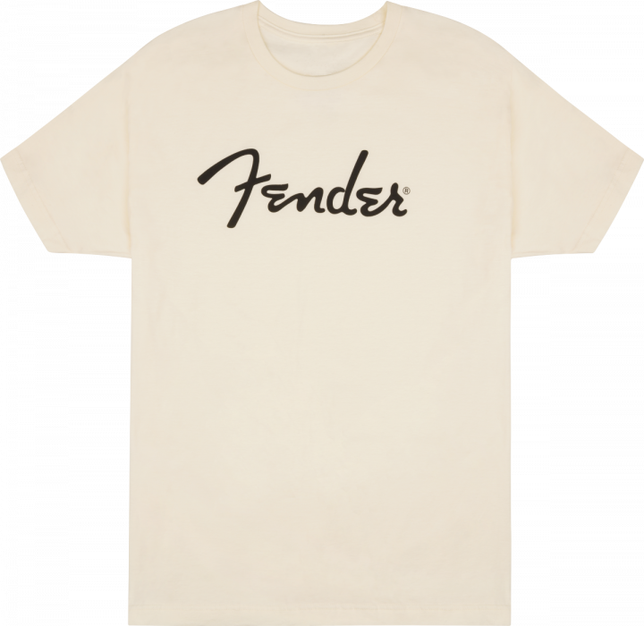 Fender Spaghetti Logo T-Shirt, Olympic White, M