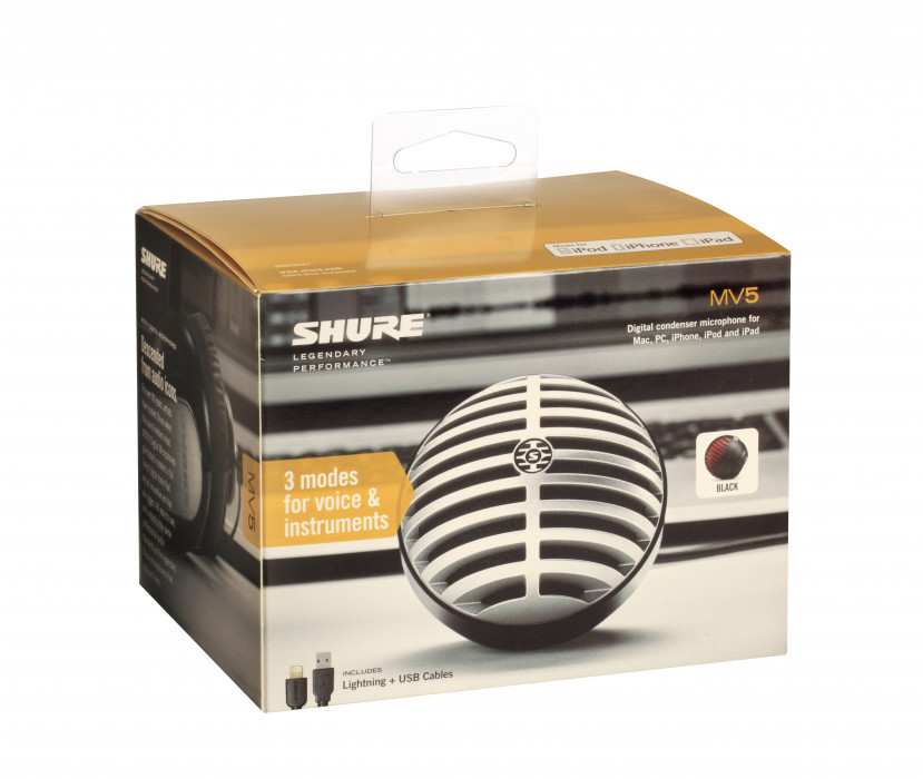 Hlavní obrázek USB mikrofony SHURE MOTIV MV5 LTG Black