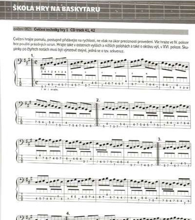 Hlavní obrázek Zpěvníky a učebnice PUBLIKACE Škola hry na baskytaru + CD - Martin Adamus