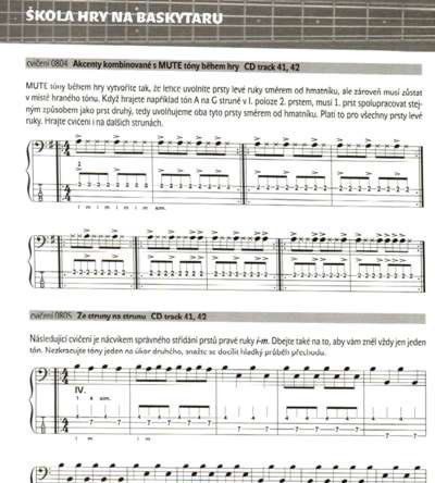 Hlavní obrázek Zpěvníky a učebnice PUBLIKACE Škola hry na baskytaru + CD - Martin Adamus