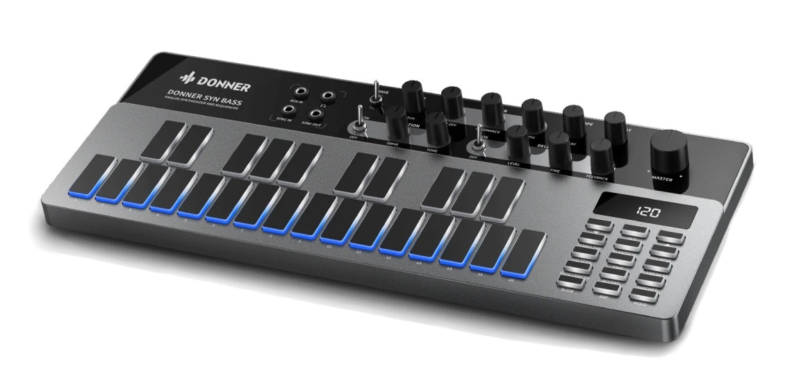 E-shop Donner B1 Analog Bass Synthesizer & Sequencer