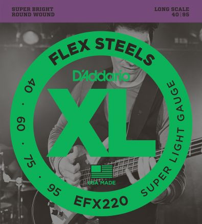 Levně D'Addario EFX220 Bass Super Light - .040 - .095