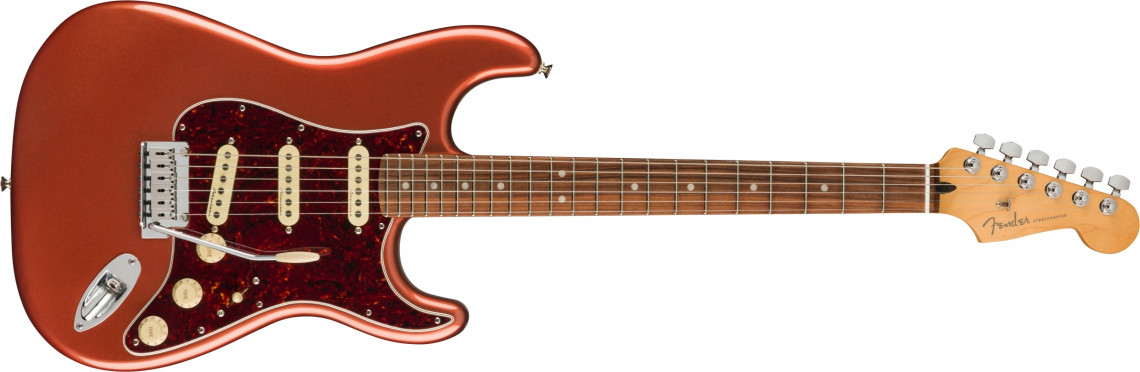 Levně Fender Player Plus Stratocaster - Aged Candy Apple Red