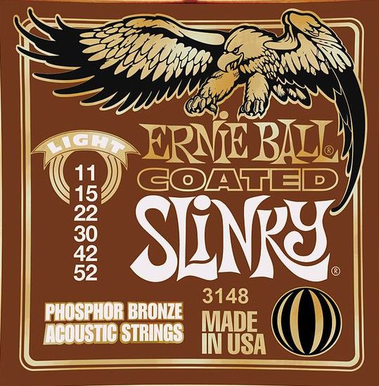Hlavní obrázek Tvrdost .011 ERNIE BALL P03148 Phosphore Bronze Coated Light Slinky - .011 - .052