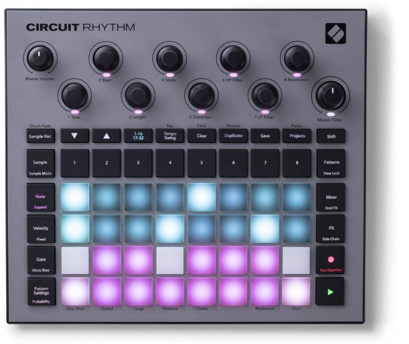Hlavní obrázek Samplery, sekvencery, moduly NOVATION Circuit Rhythm