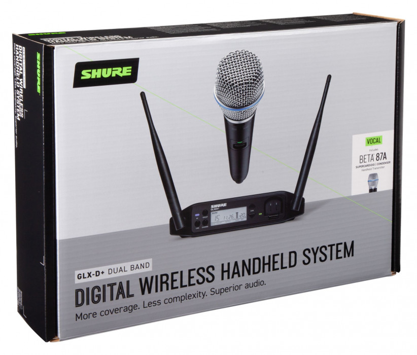 Hlavní obrázek S ručním mikrofonem SHURE GLXD24+/B87A