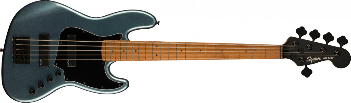 Levně Fender Squier Contemporary Active Jazz Bass HH V - Gunmetal Metallic