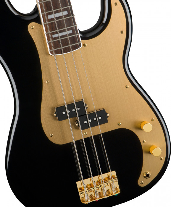 Hlavní obrázek PB modely FENDER SQUIER 40th Anniversary Precision Bass Gold Edition - Black