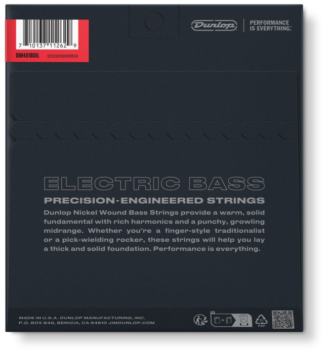 Hlavní obrázek Tvrdost .045 DUNLOP Standard Series Nickel Wound Extra Long Scale Bass Strings 45-105