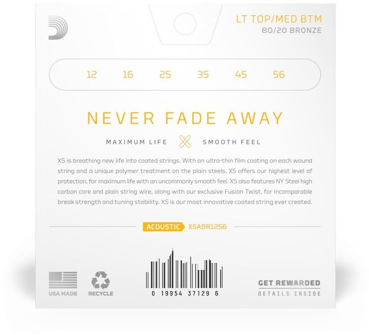 Hlavní obrázek Tvrdost .012 D'ADDARIO XSABR1256