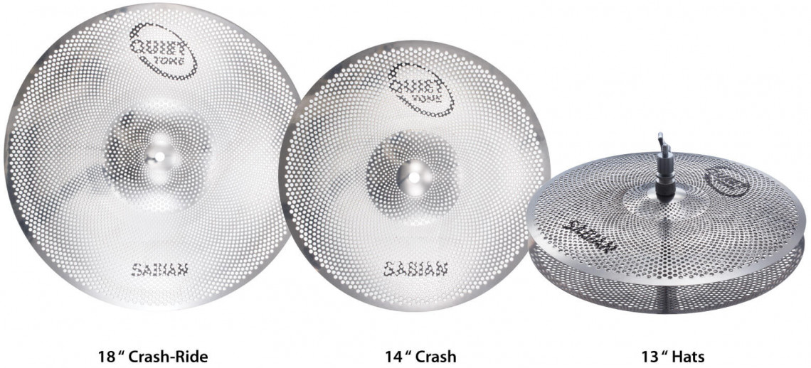 Hlavní obrázek Tréninkové pady SABIAN QTPC502 Quiet Tone Practice Cymbal Set