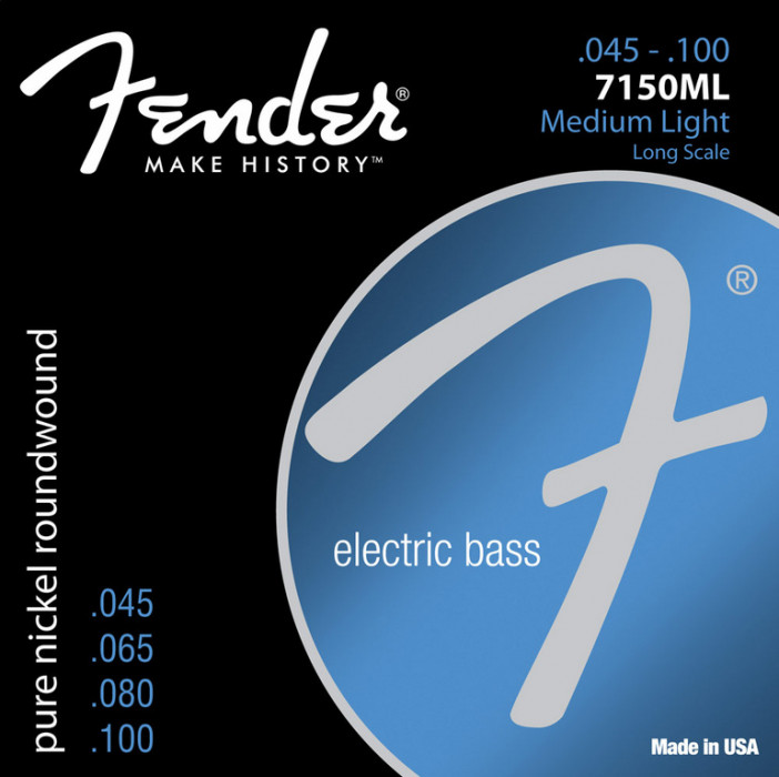 Hlavní obrázek Tvrdost .045 FENDER Original 7150 Bass Nickel, Long Scale 7150ML - .045 - .100