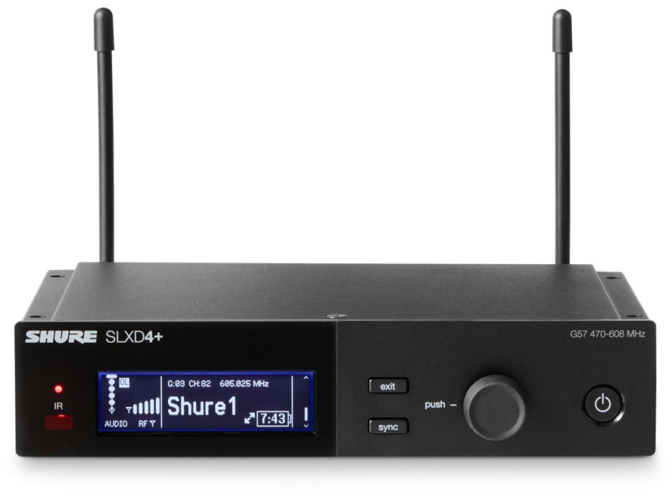 Hlavní obrázek Samostatné přijímače k bezdrátovým systémům SHURE SLXD4+E-G65