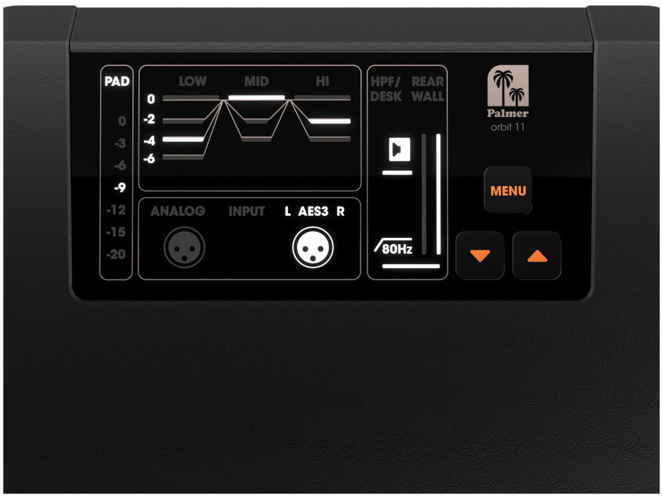 Hlavní obrázek Aktivní monitory s AES / SPDIF / USB digitálním vstupem PALMER ORBIT 11