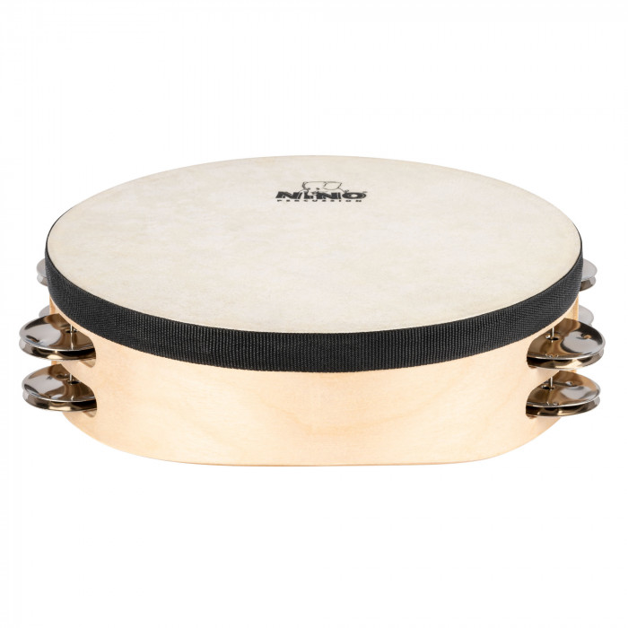 Hlavní obrázek Perkuse pro děti NINO PERCUSSION NINO946 Double Row Headed Wood Tambourine 8” - Natural