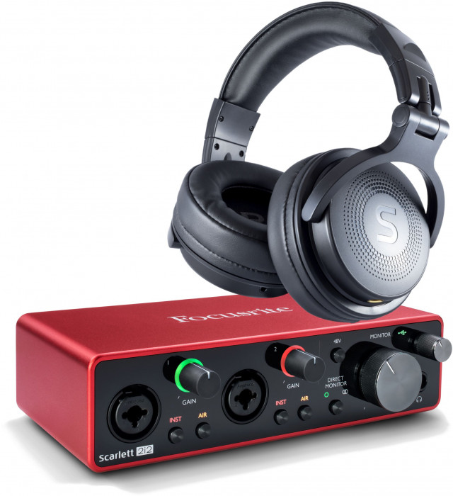 Hlavní obrázek USB zvukové karty FOCUSRITE Scarlett 2i2 3G + Soundeus Fidelity 30 SET