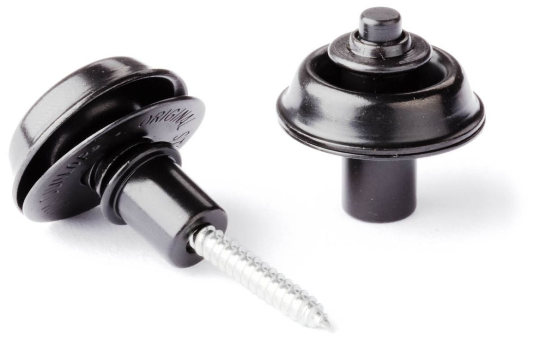 Levně Dunlop Straplok Strap Retainers Flush Mount - Black Oxide