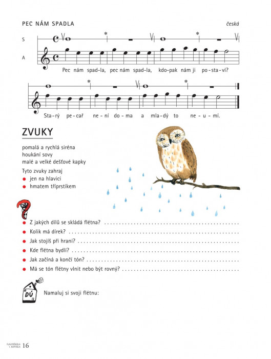 Hlavní obrázek Zpěvníky a učebnice PUBLIKACE Flautoškola 1 - Eva Kvapilová, Jan Kvapil