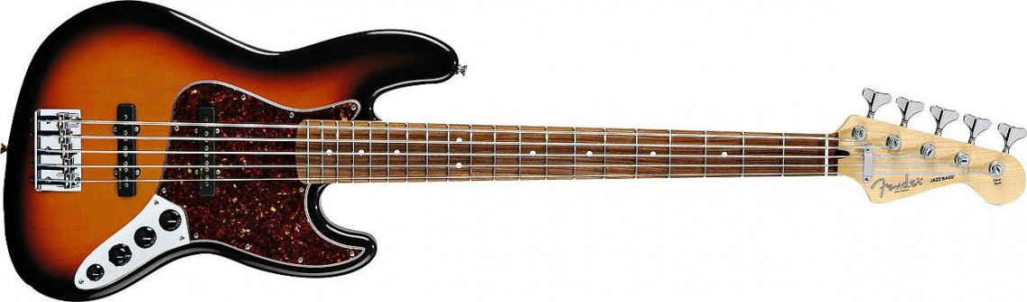 Hlavní obrázek 5strunné FENDER Active Jazz Bass® V (Five String), Rosewood Fingerboard, Brown Sunburst