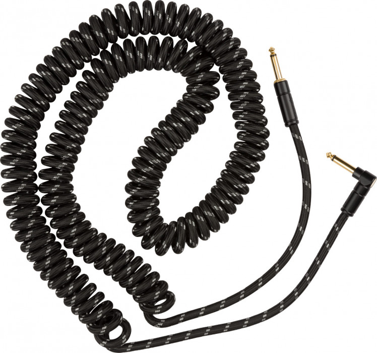 E-shop Fender Deluxe Coil Cable 30" Black Tweed