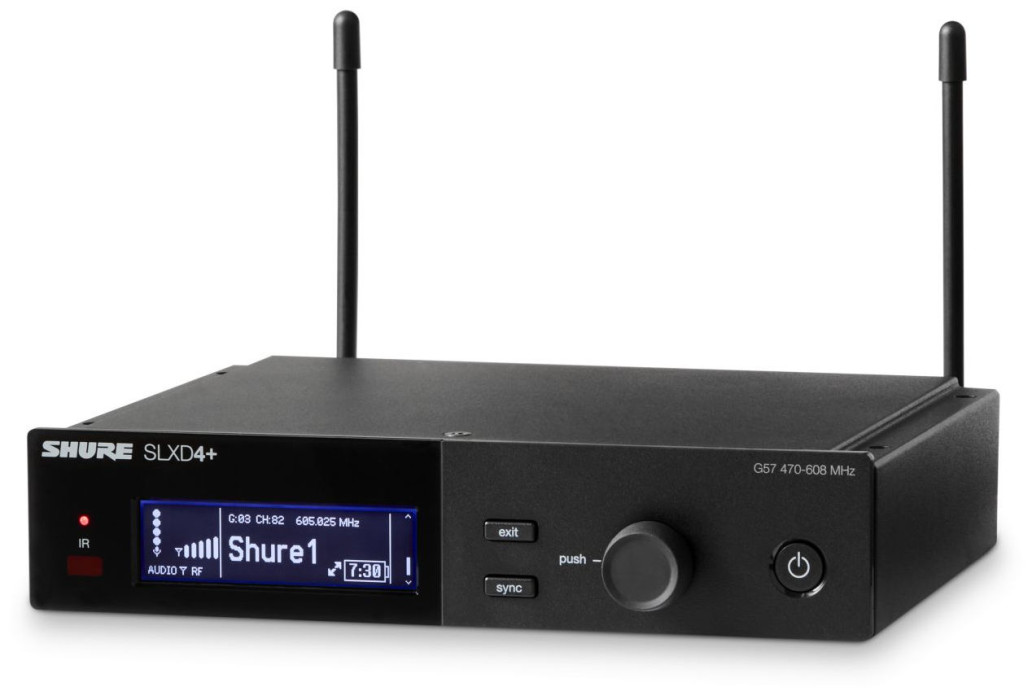 Hlavní obrázek Samostatné přijímače k bezdrátovým systémům SHURE SLXD4+E-G65