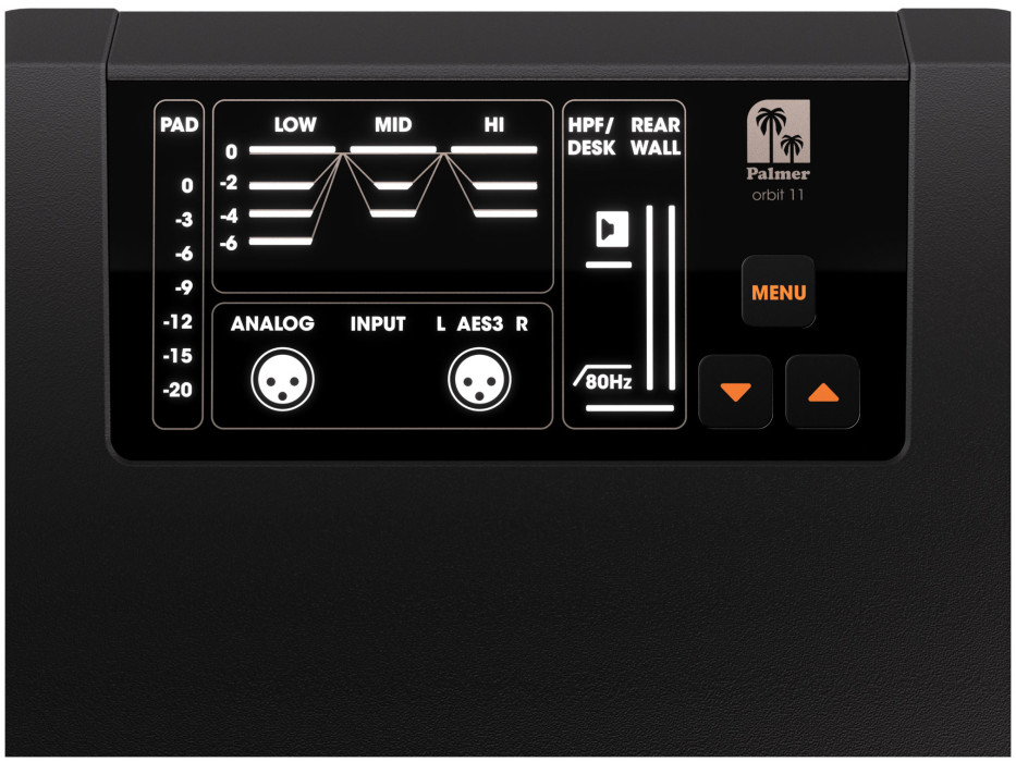 Hlavní obrázek Aktivní monitory s AES / SPDIF / USB digitálním vstupem PALMER ORBIT 11