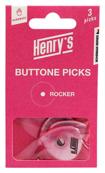 Hlavní obrázek Ostatní  HENRY’S HEBUTRR, BUTTONE, ROCKER, 2mm, růžová, 3 ks