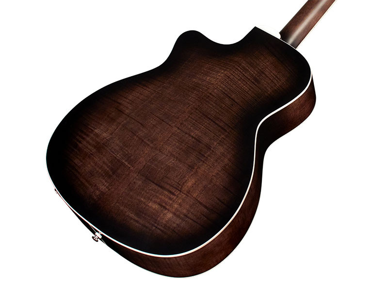 Hlavní obrázek Další tvary GUILD OM-260CE Deluxe Flamed Mahogany - Transparent Black Burst