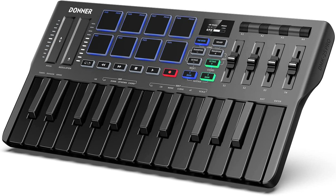 Hlavní obrázek MIDI keyboardy DONNER DMK-25 Pro